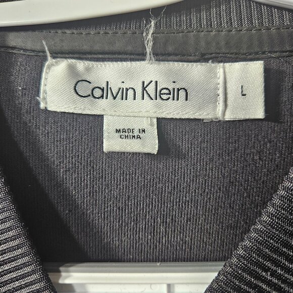 Calvin Klein Mens Black Zip-Up Jacket Size L - Picture 2 of 4